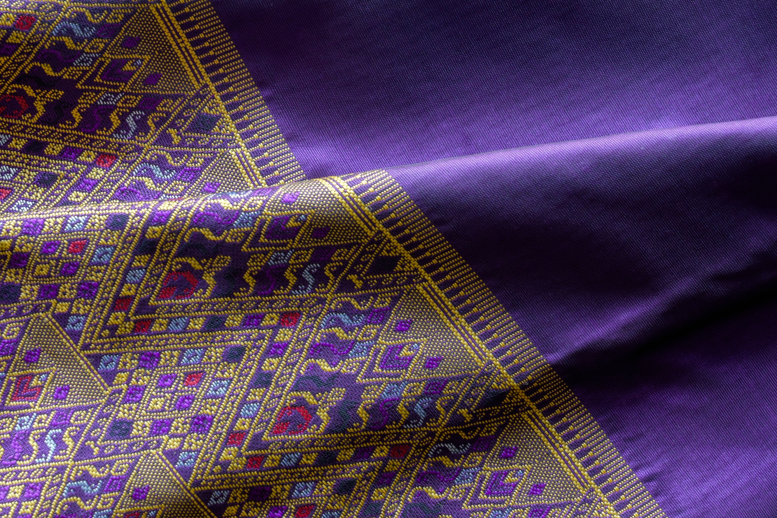 Traditional Indian silk fabric pattern background