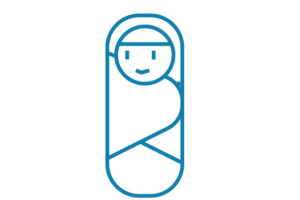 Papoose - blanket restraint, vector illustration. Concept sign.
