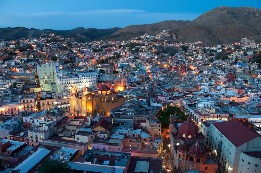 Guanajuato at night, Mexico