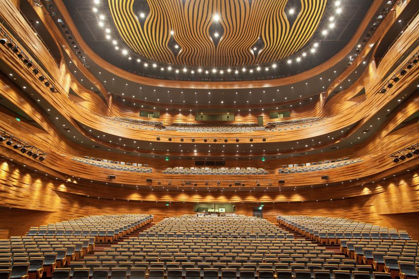 Interior of theater