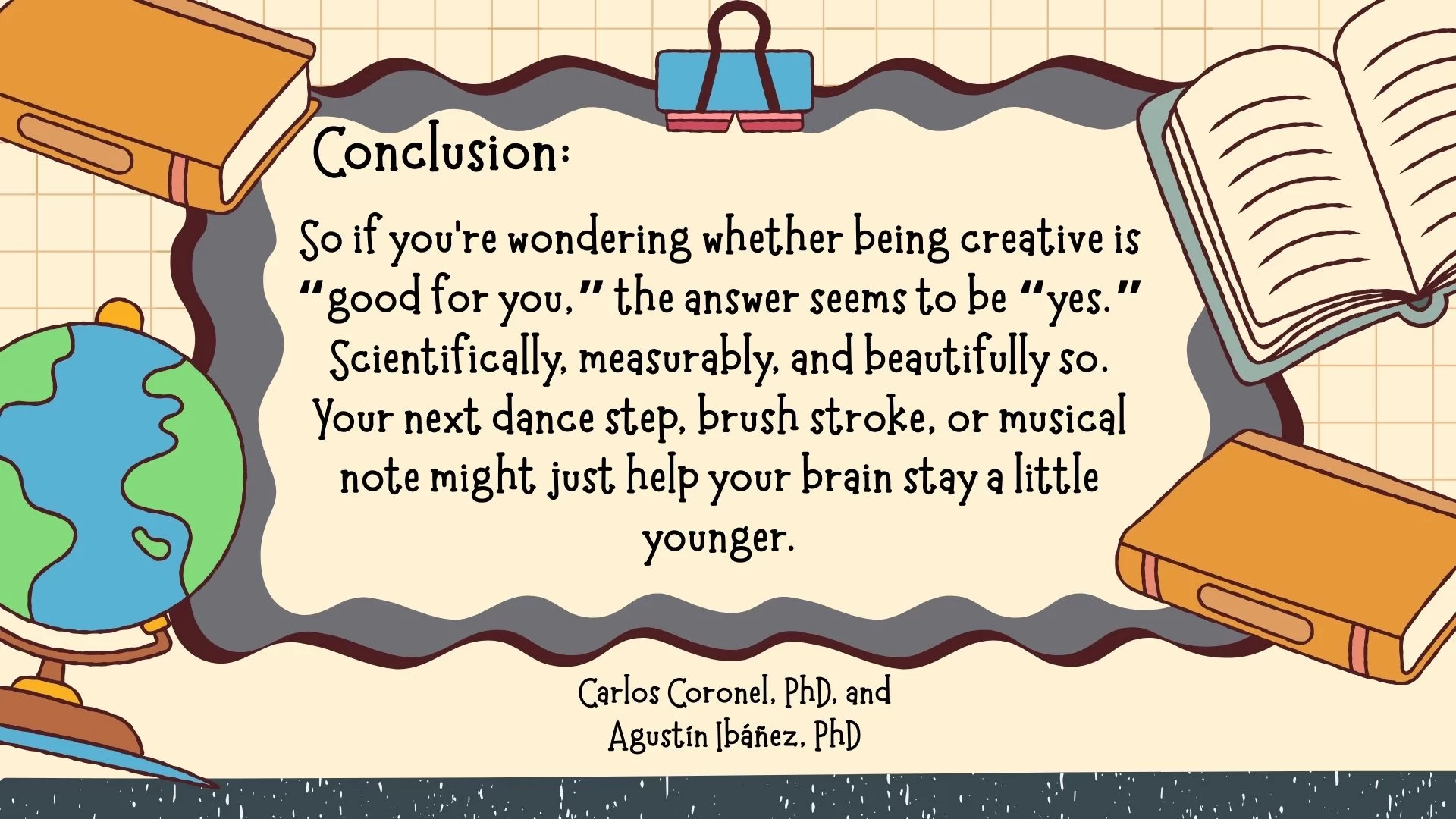 Conclusion of "creativity and brain study" is posted on graphic design.